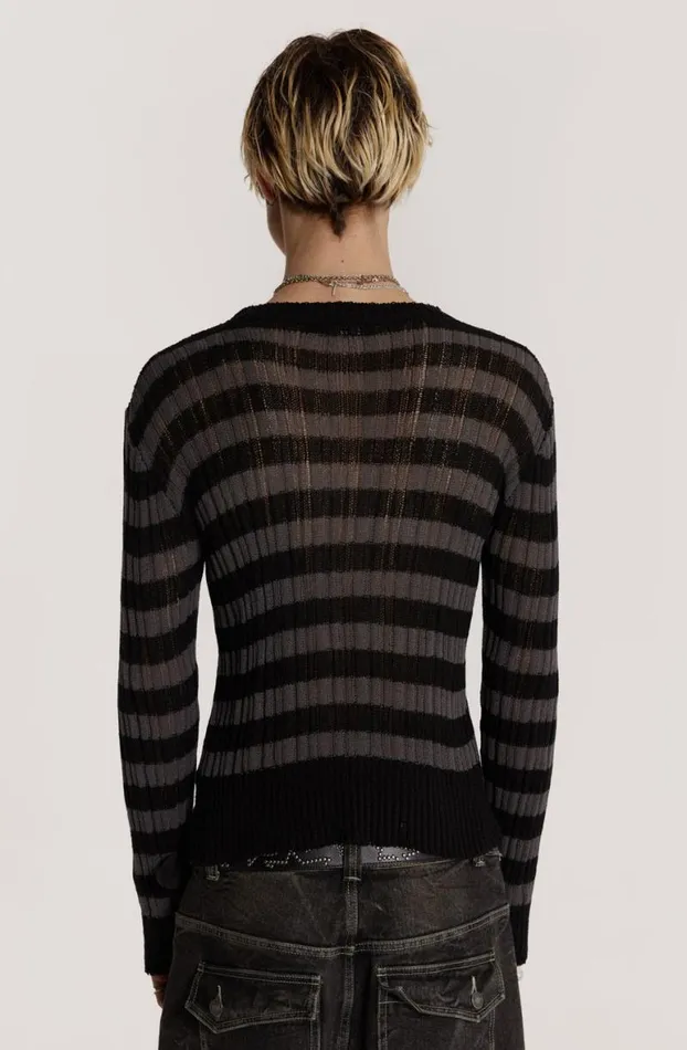 Knitwear Men Jaded London Striped Eclipse Jumper