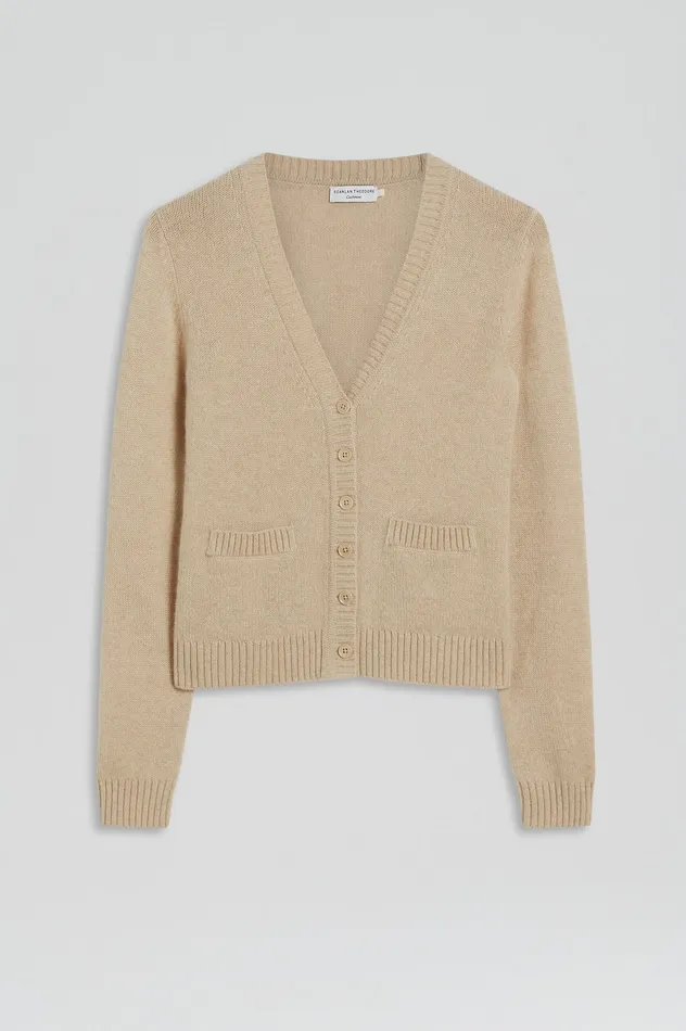 Knitwear Scanlan Theodore Women CASHMERE V WHEAT Knitwear Scanlan Theodore Women CASHMERE V WHEAT