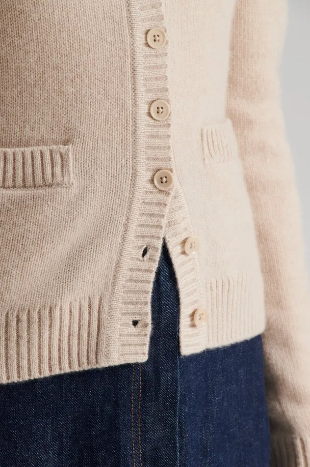 Knitwear Scanlan Theodore Women CASHMERE V WHEAT Knitwear Scanlan Theodore Women CASHMERE V WHEAT