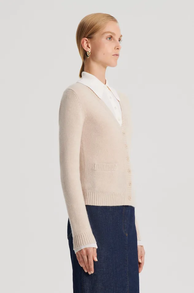 Knitwear Scanlan Theodore Women CASHMERE V WHEAT Knitwear Scanlan Theodore Women CASHMERE V WHEAT