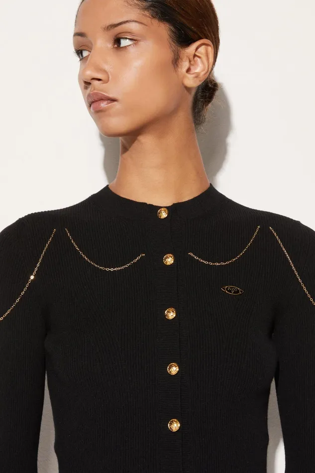 Knitwear Women PUCCI ChainEmbellished Cardigan