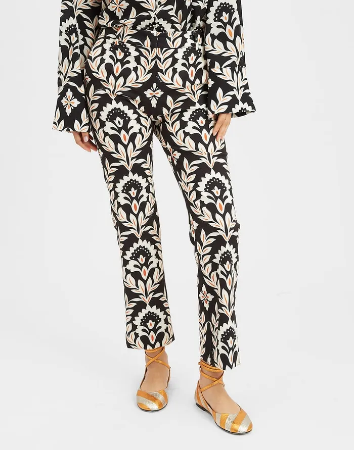 La Doublej 247 Pants Ghirlanda Black In Compact Jersey Women Shorts and Pants