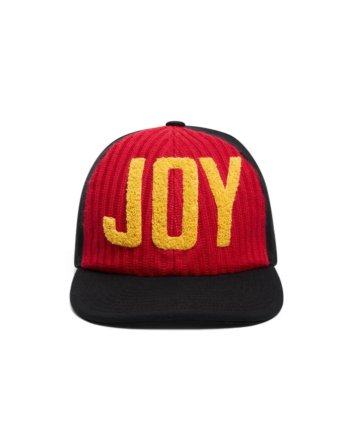 La Doublej Babeball Cap Solid Red In Wool Women Hats