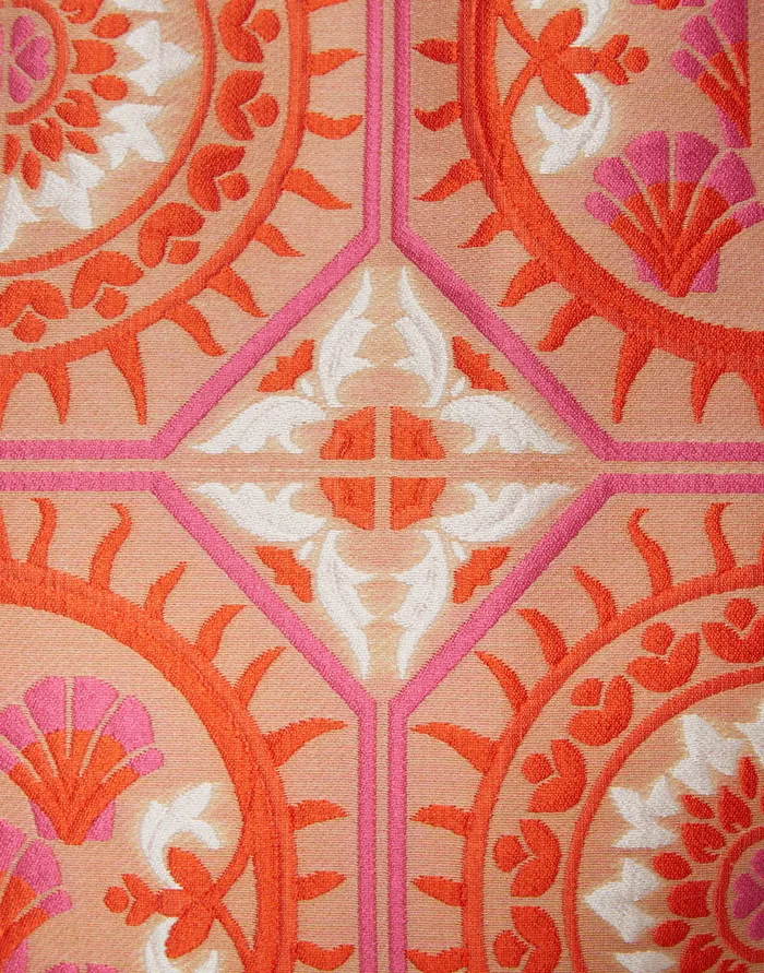 La Doublej Bijoux Jacket Sun Orange In Jacquard With Tassels Women Party Dressing