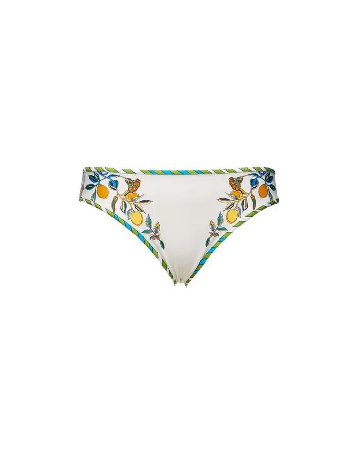 La Doublej Bikini Bottom Borboni Place Bianco In Lycra Women Swimwear