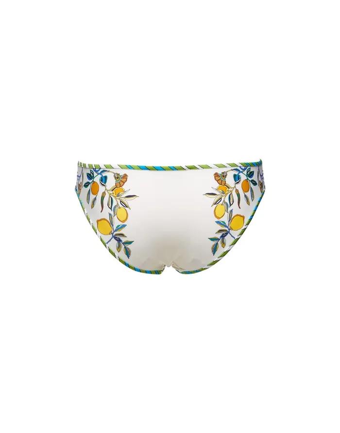 La Doublej Bikini Bottom Borboni Place Bianco In Lycra Women Swimwear