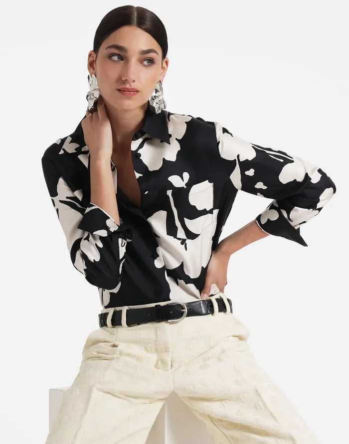 La Doublej Boy Shirt Winter Jasmine In Twill Silk Women Shirts and Tops
