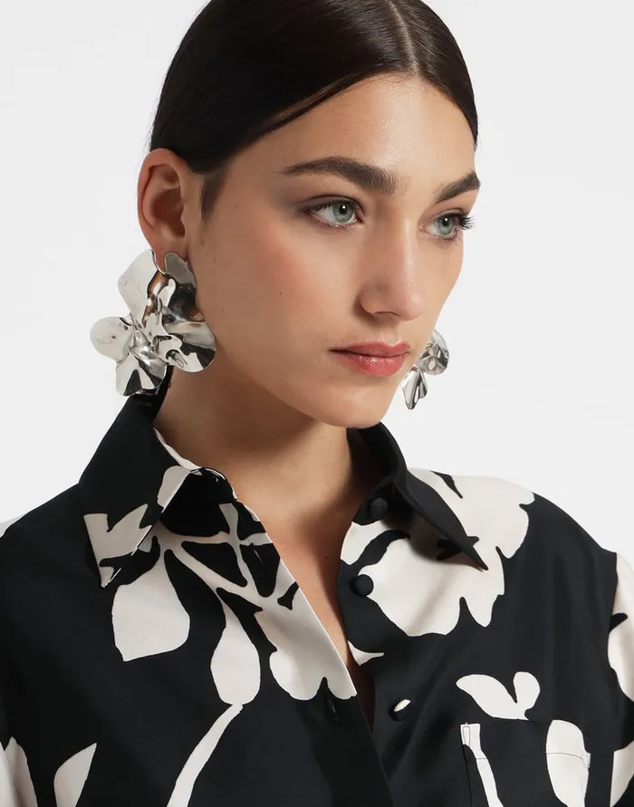 La Doublej Boy Shirt Winter Jasmine In Twill Silk Women Shirts and Tops