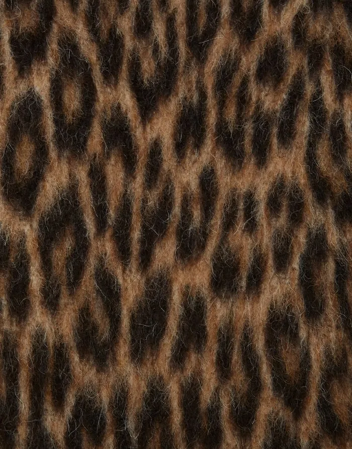 La Doublej Brooklyn Coat Cheetah Coating Light Beige In Wool Women Outerwear