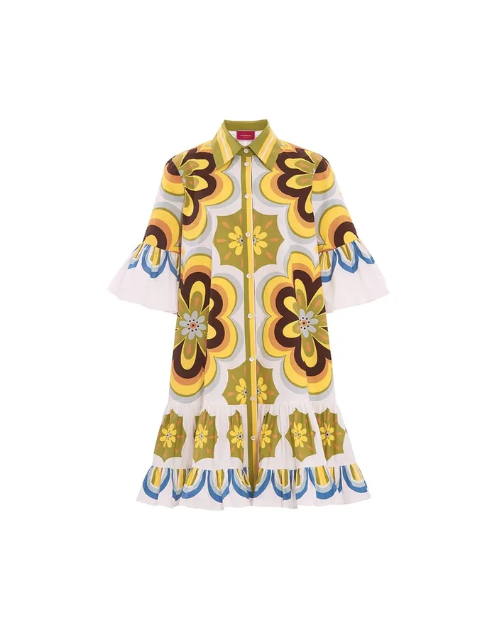 La Doublej Choux Dress Ciccio Place In Cotton Poplin Women Dresses