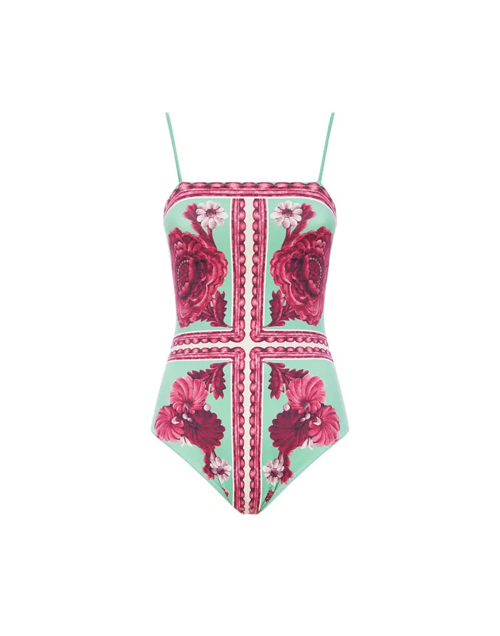 La Doublej Elle Swimsuit Zodiac Place Marigold In Supreme Lycra Women Swimwear