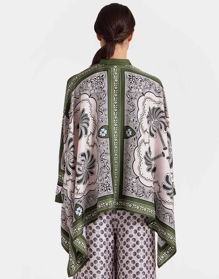 La Doublej Foulard Shirt Mirage Place Green In Silk Twill Women Shirts and Tops