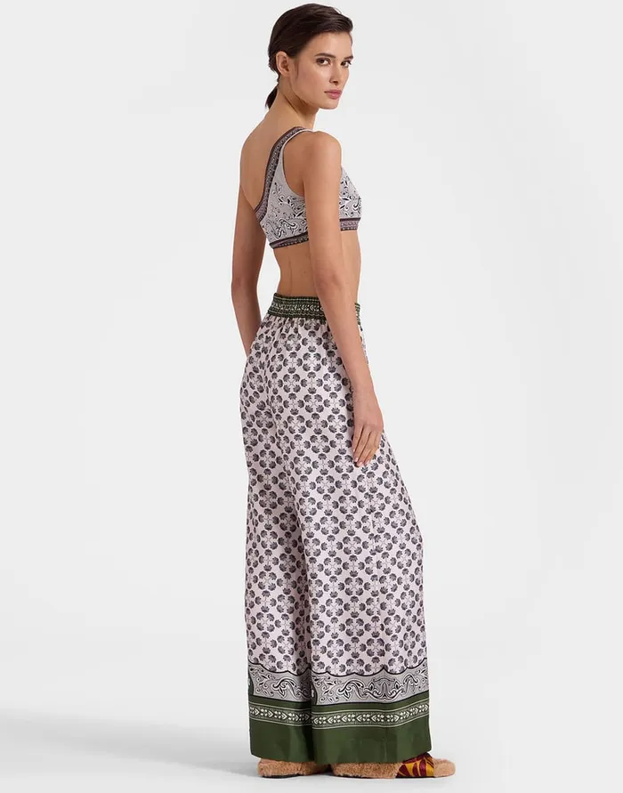 La Doublej Foulard Shirt Mirage Place Green In Silk Twill Women Shirts and Tops
