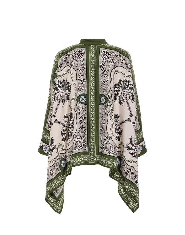 La Doublej Foulard Shirt Mirage Place Green In Silk Twill Women Shirts and Tops