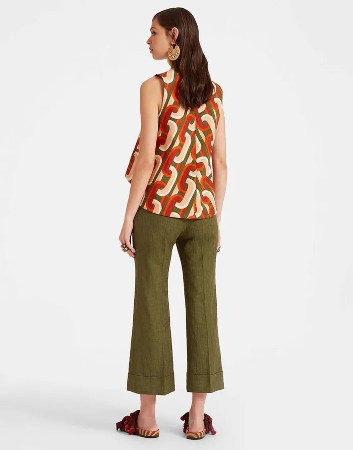 La Doublej Hendrix Pants Solid Camouflage In Shot Cotton Women Shorts and Pants