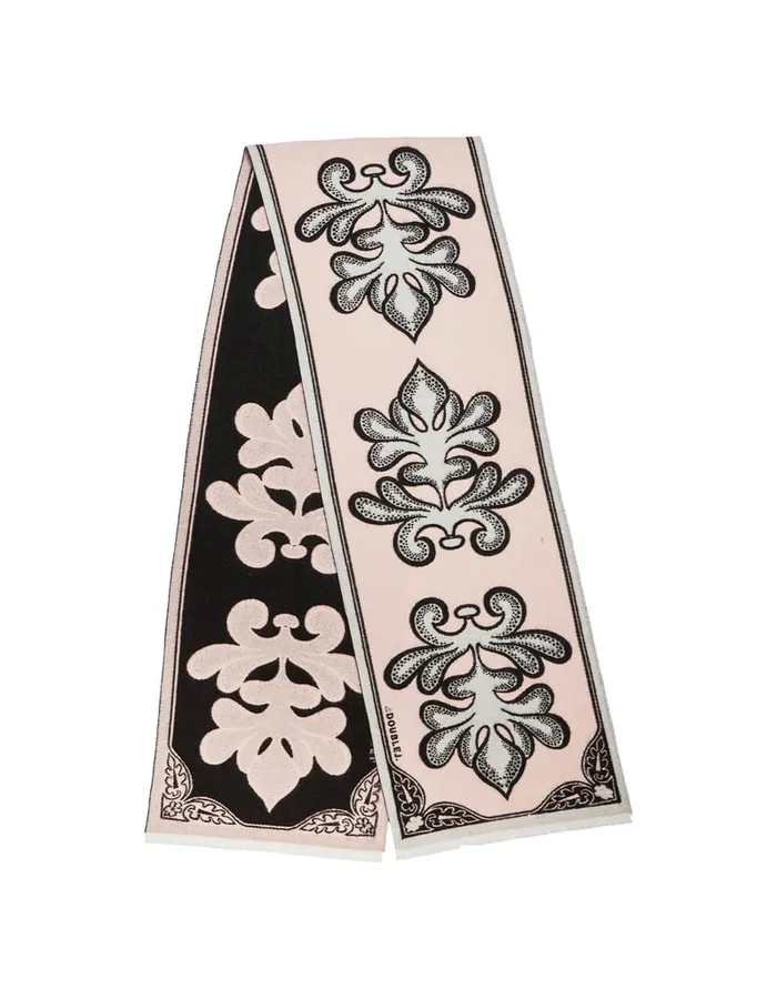La Doublej Herald Scarf Herald Light Pink In Wool Silk Women Foulards and Scarves
