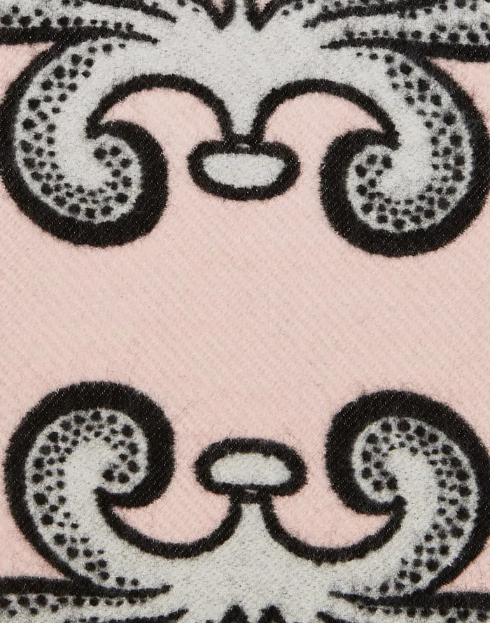 La Doublej Herald Scarf Herald Light Pink In Wool Silk Women Foulards and Scarves