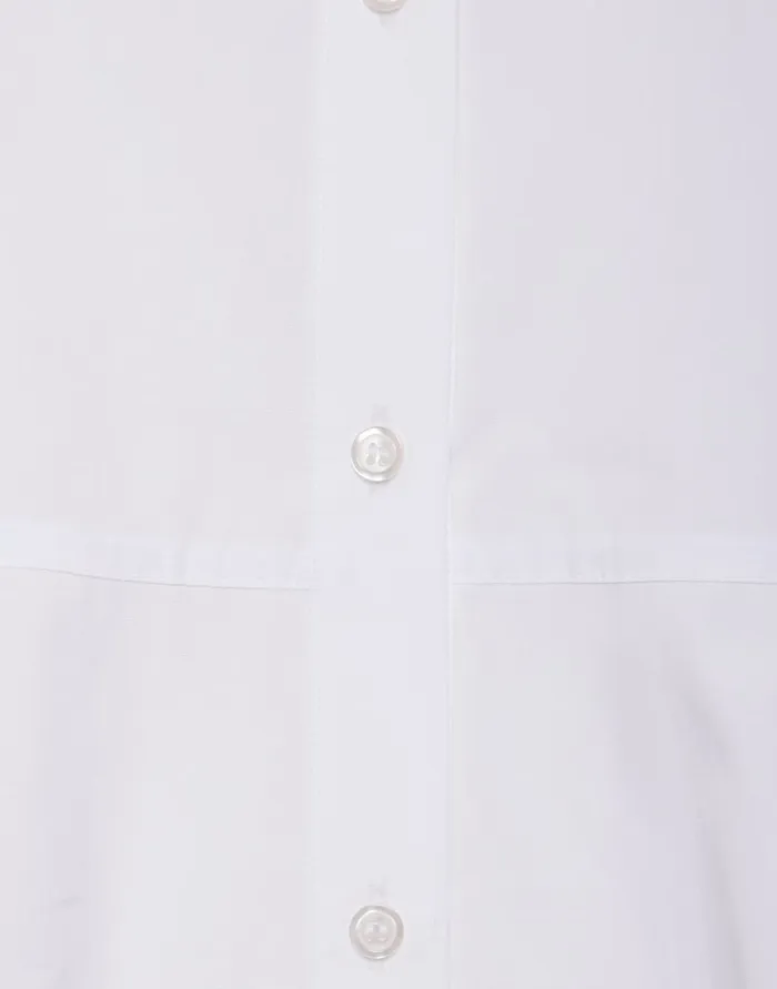 La Doublej Iris Shirt Solid White In Tailor Poplin Women Shirts and Tops