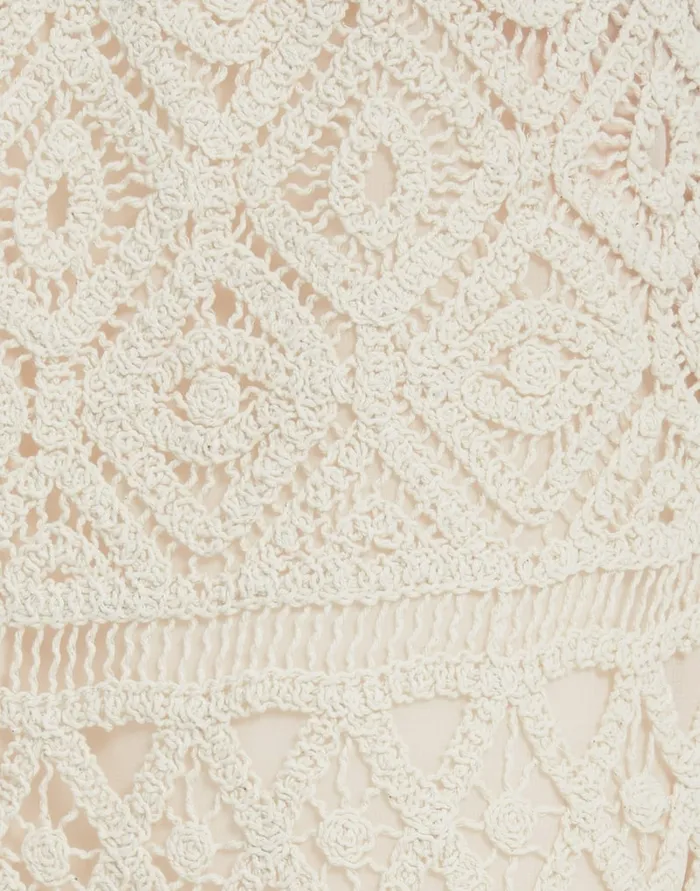 La Doublej Lacey Palazzo Pants Plaza Cream In Macram Women Shorts and Pants