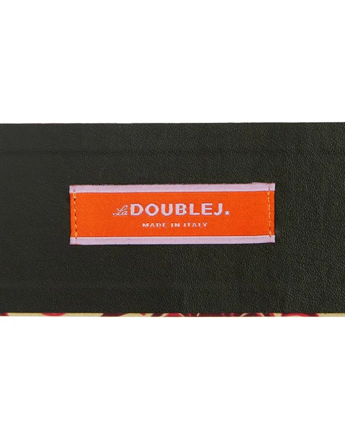 La Doublej Medium Belt Fans Purple In Light Faille Women Small Accessories