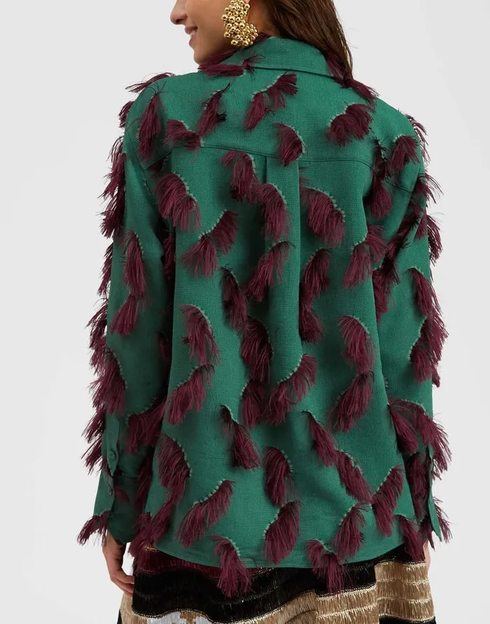 La Doublej Milano Jacket Hotspot Emerald In Fil Coup Women Outerwear