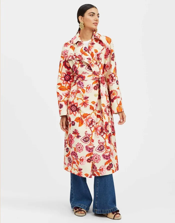 La Doublej Milano Trench Coat Hottie Cream In Cotton Gabardine Women Outerwear