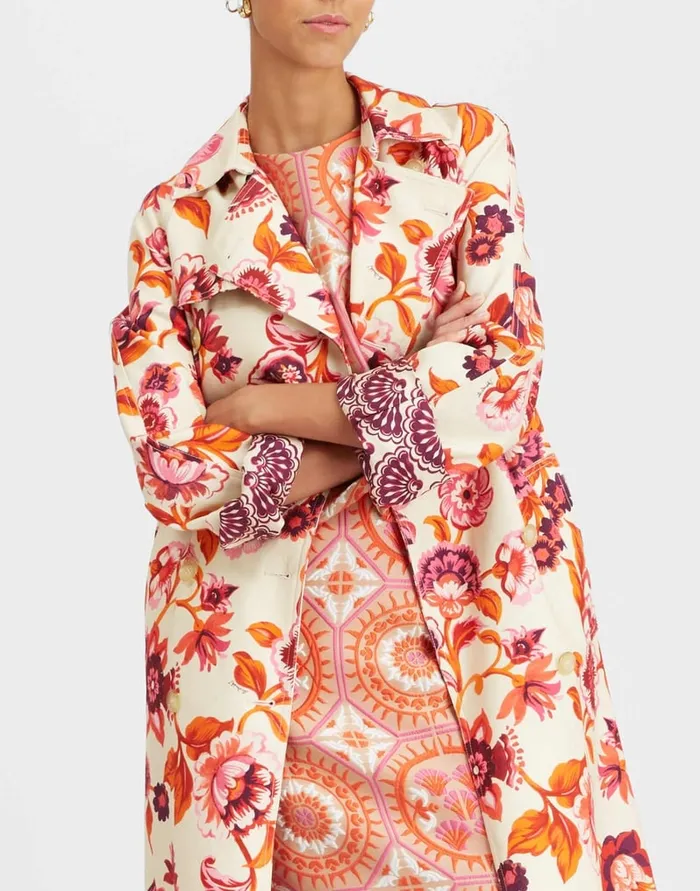 La Doublej Milano Trench Coat Hottie Cream In Cotton Gabardine Women Outerwear