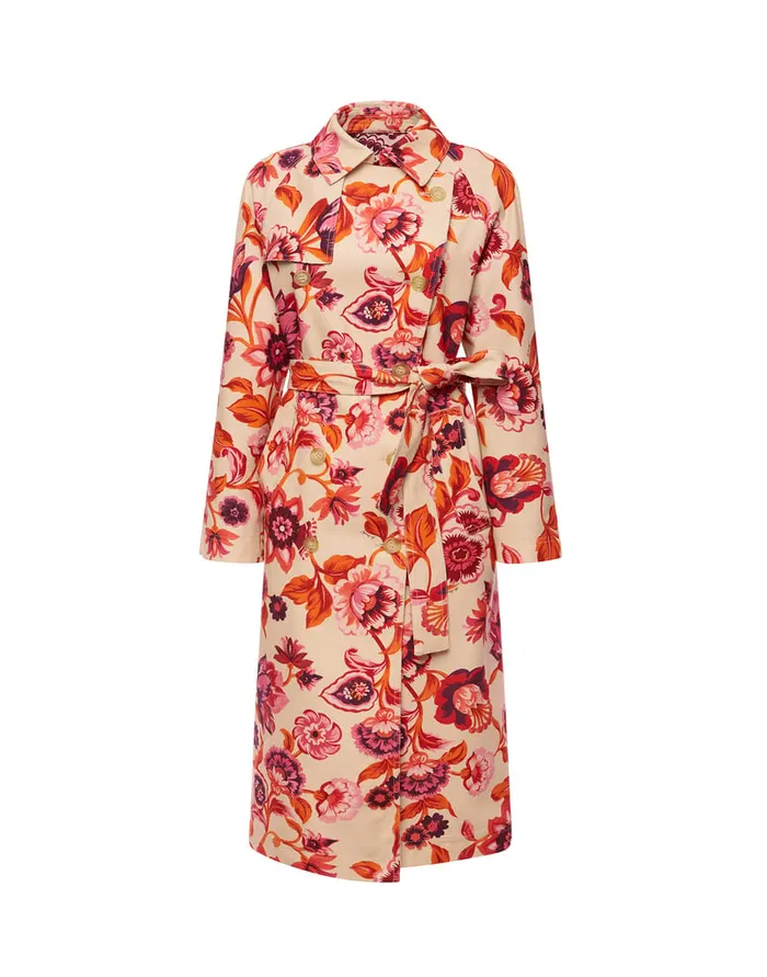 La Doublej Milano Trench Coat Hottie Cream In Cotton Gabardine Women Outerwear