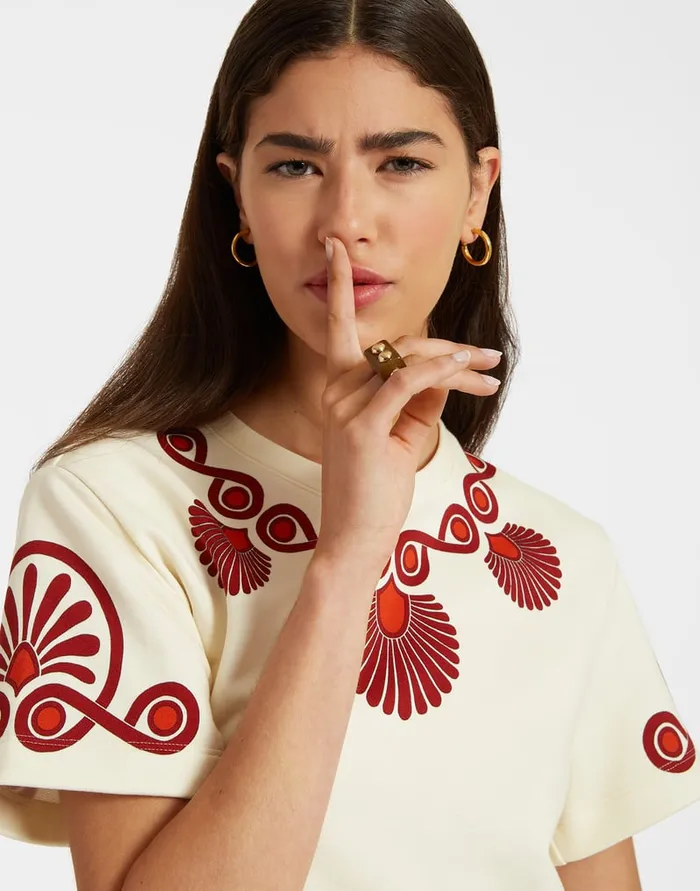 La Doublej Nefertiti Ring Solid Camouflage In Acrylic Resin Women Jewelry