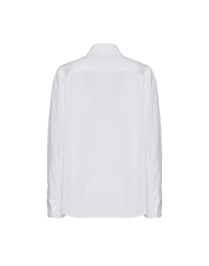 La Doublej Peggy Shirt Solid White In Tailor Poplin Women Shirts and Tops