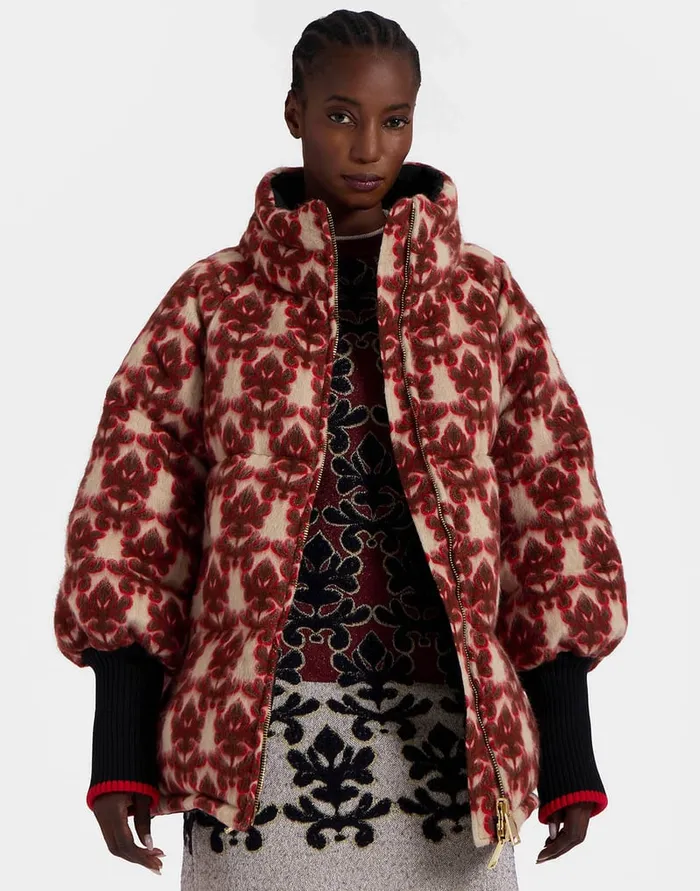 La Doublej St Moritz Reversible Jacket Herald Cream In Wool Women Outerwear