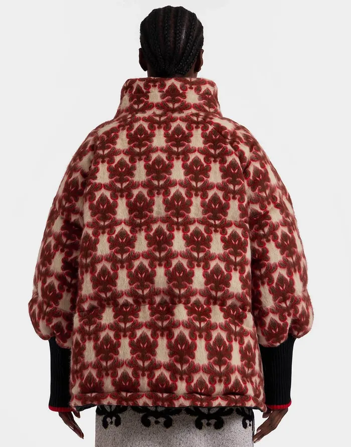 La Doublej St Moritz Reversible Jacket Herald Cream In Wool Women Outerwear