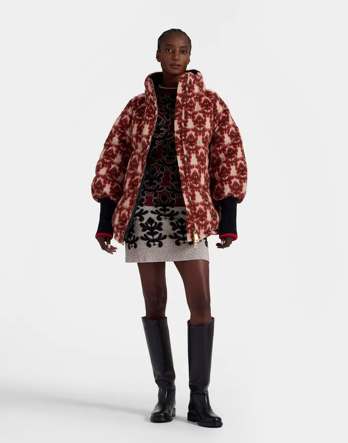 La Doublej St Moritz Reversible Jacket Herald Cream In Wool Women Outerwear