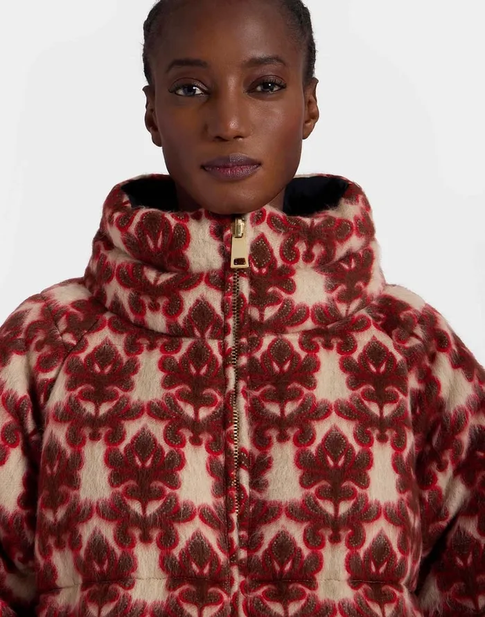 La Doublej St Moritz Reversible Jacket Herald Cream In Wool Women Outerwear
