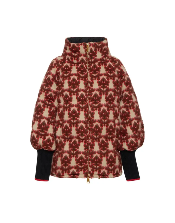 La Doublej St Moritz Reversible Jacket Herald Cream In Wool Women Outerwear
