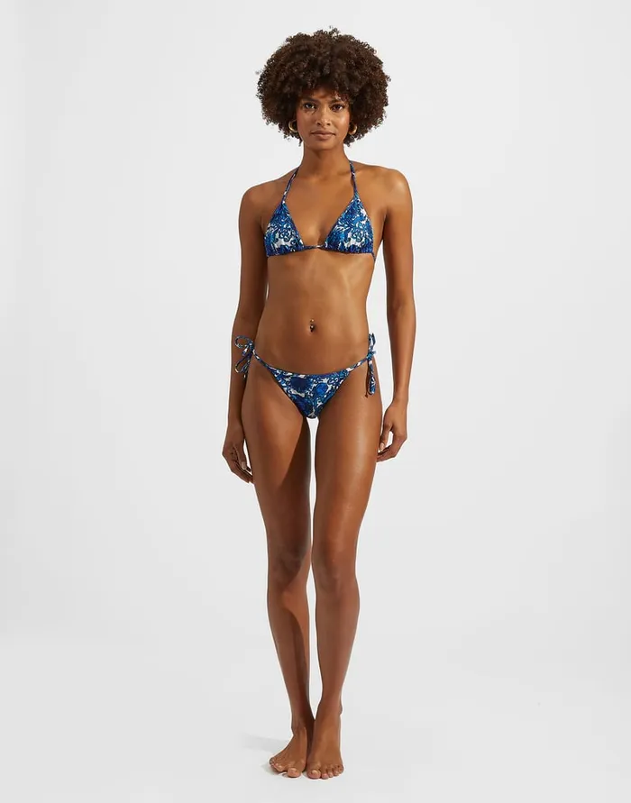 La Doublej Triangle Bikini Top Anemone Small In Lycra Women Swimwear
