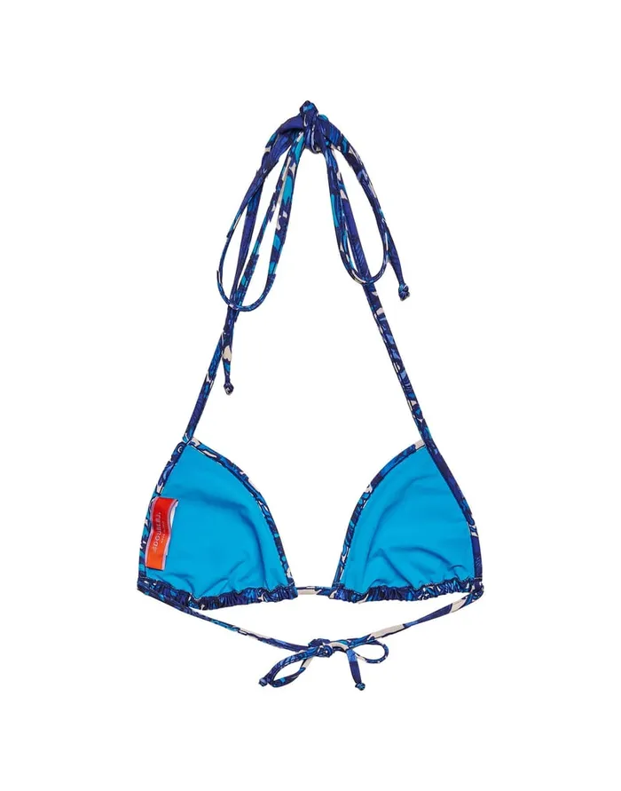 La Doublej Triangle Bikini Top Anemone Small In Lycra Women Swimwear