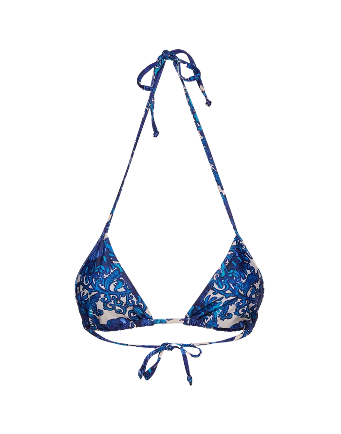 La Doublej Triangle Bikini Top Anemone Small In Lycra Women Swimwear