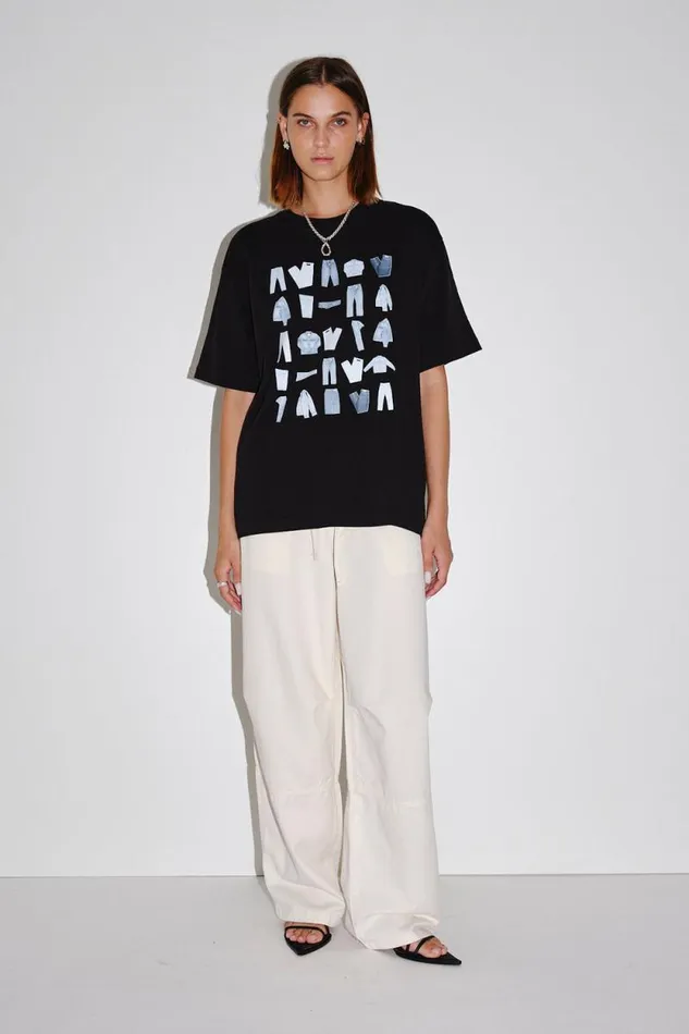 LA Photo Print 8211 Washed Black WomenMen Won Hundred Tops and Tshirts