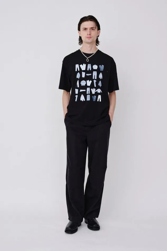 LA Photo Print 8211 Washed Black WomenMen Won Hundred Tops and Tshirts