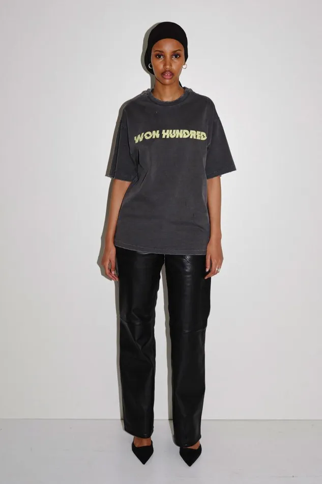 LA Staggered 8211 Washed Black Women Won Hundred Tops and Tshirts