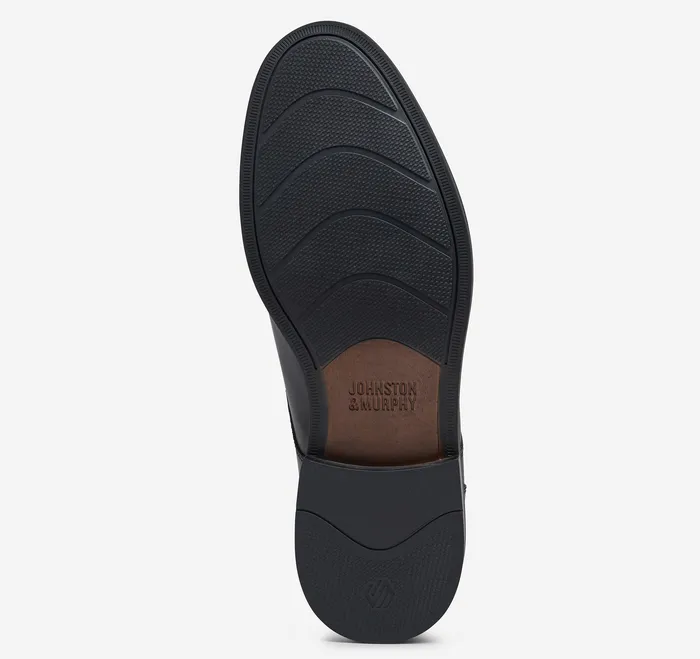 LaceUps Men Mason Plain Toe Black Full Grain Johnston and Murphy