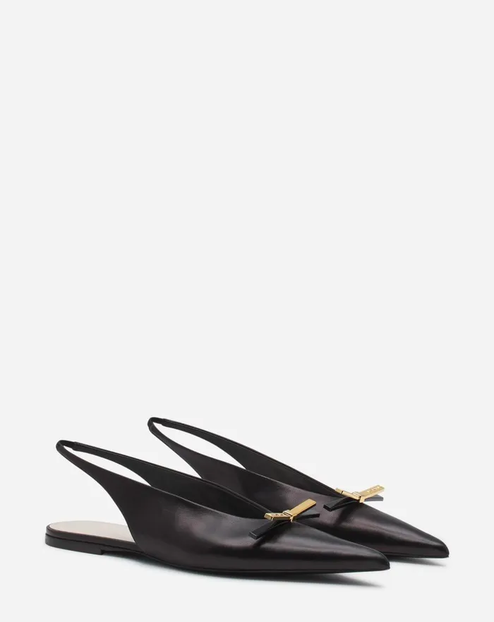 Lanvin Bow Leather Slingback Black Women Lanvin Ballerinas Lanvin Bow Leather Slingback Black Women Lanvin Ballerinas
