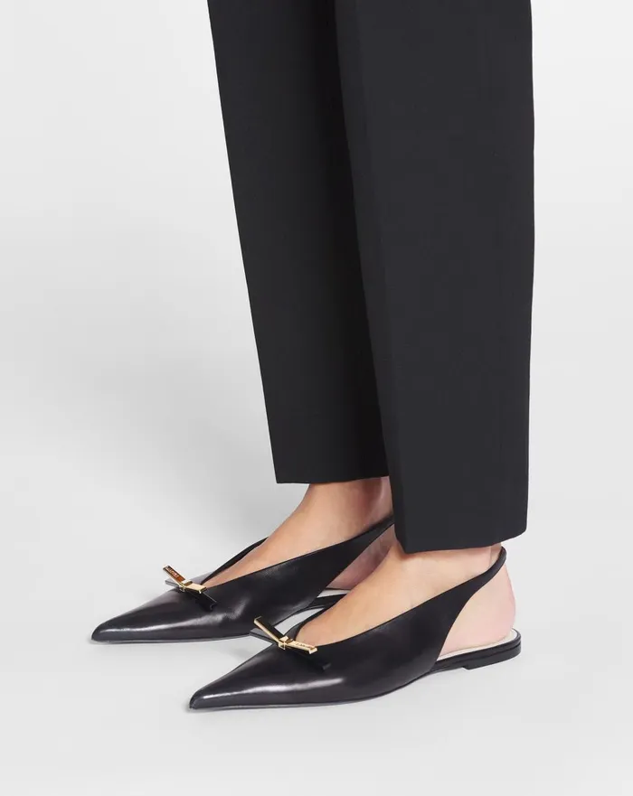 Lanvin Bow Leather Slingback Black Women Lanvin Ballerinas Lanvin Bow Leather Slingback Black Women Lanvin Ballerinas
