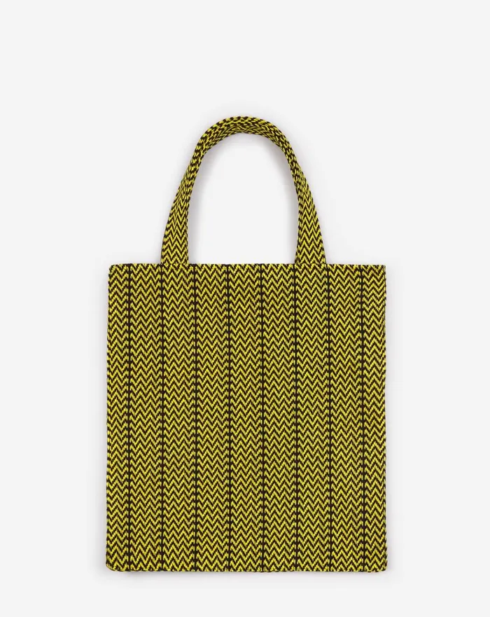 Lanvin X Future Curb Cotton Tote Bag Blackcorn Men Lanvin Tote Bags