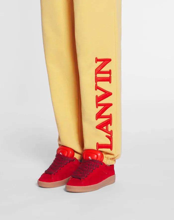 Lanvin X Future Unisex Logo Jogging Pants Corn Men Lanvin Pants and Shorts