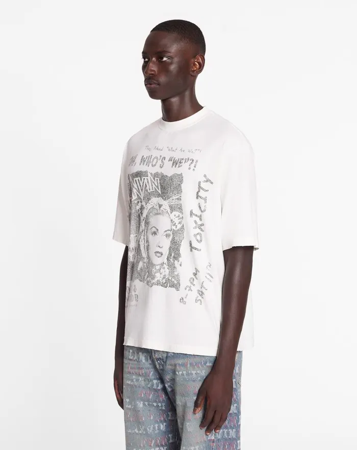 Lanvin X Future Unisex Loosefit Printed Tshirt White Mustang Men Lanvin Tshirts and Polos Lanvin X Future Unisex Loosefit Printed Tshirt White Mustang Men Lanvin Tshirts and Polos