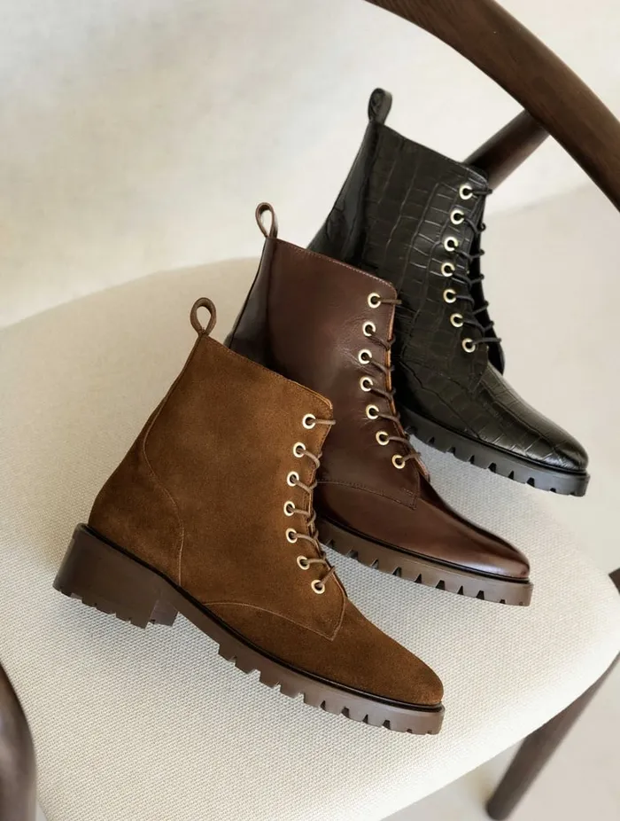 Lara Fierce Black Women Bobbies Ankle Boots