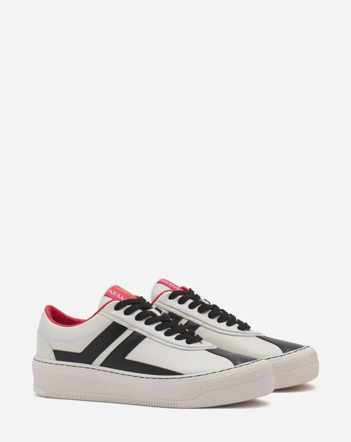 Leather Cash Sneakers Lanvin X Future For Men Off White Black Men Lanvin Sneakers
