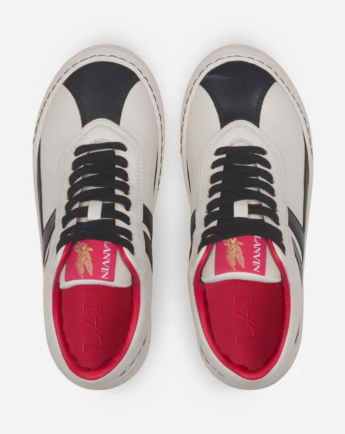 Leather Cash Sneakers Lanvin X Future For Men Off White Black Men Lanvin Sneakers